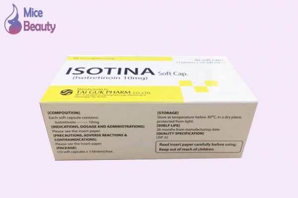 Hình ảnh hộp thuốc Isotina