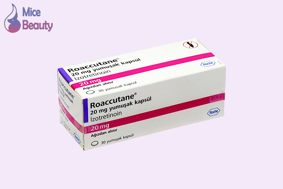 Hình ảnh hộp thuốc Roaccutane trị mụn
