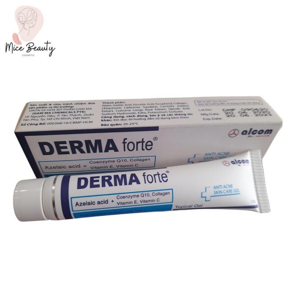 Dạng đóng gói của gel trị mụn Derma Forte