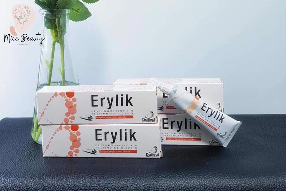 Thuốc trị mụn Erylik chứa Erythromycin và tretinoin