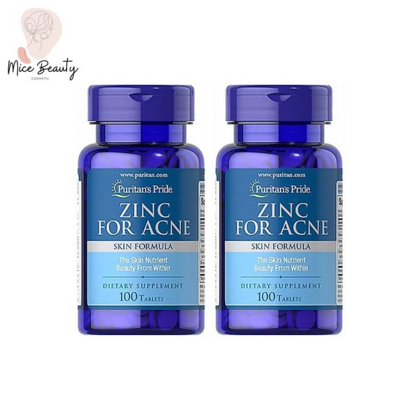 Hình ảnh lọ viên uống Zinc for acne